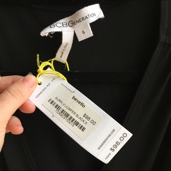 BCBG V-Neck Backless Jumpsuit NWT - Picture 3 of 4